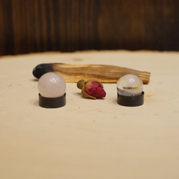 Crystal Balls/Spheres Accents New Mini Crystal Ball 1 Mini Black